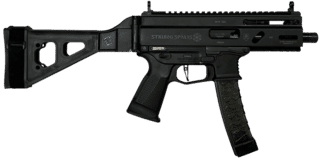 Global Ordnance STRIBOG SP9A3S 9mm Luger Semi-Auto Pistol - Black - 5.5" - 30 Round - Brace